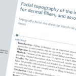 Facial topography of the injection areas for dermal fillers, and associated risks